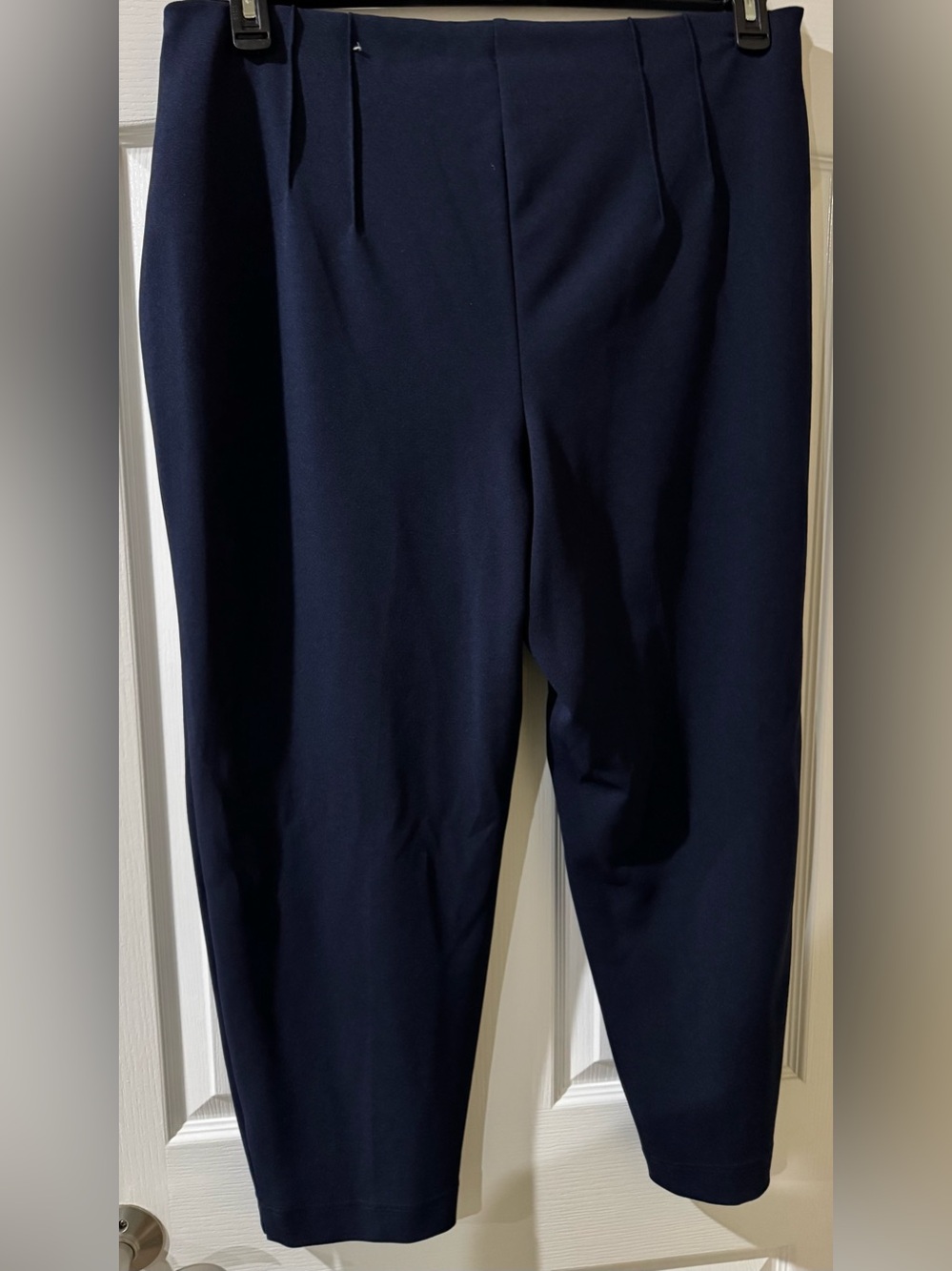 Cato Navy Wide Leg Women's Pants with Button Waist - Picture 3 of 5